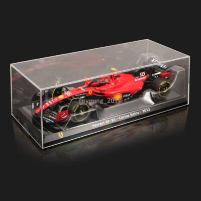 1:24 Scale Ferrari SF-23 Model Car Diecast 2023 Formula 1 Cars Carlos Sainz #55 - Image 1 of 4