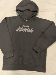 JIBERISH Thick Grey High Density Cotton HOODIE - SIZE XL Embroidered - Picture 1 of 13