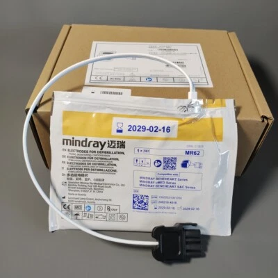 Almohadilla de electrodos DE MR62 BeneHeart Adult of Mindray D1 D2 D3 D5 D6 primeros auxilios defibración Foto 1 de 4