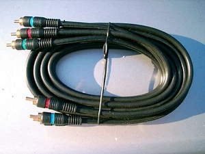 Conectores de video TV VCR DVD por cable de 6 pies NUEVO - Imagen 1 de 5