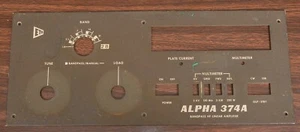 ORIGINAL ETO ALPHA 374A METAL FRONT PANEL FOR PARTS (76A 76CA 78) - Picture 1 of 4