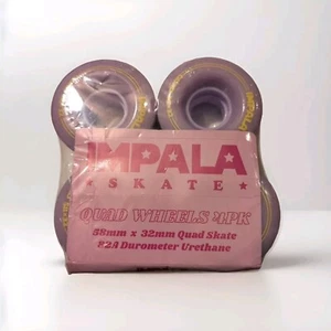 Impala Skate Wheels Set Lavender 58mm X 32mm Quad 82A Durometer Urethane - Picture 1 of 3