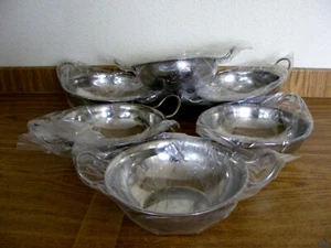 6 x Stainless Steel 17cm Balti Dishes - Authentic Indian Bowls (C623K) - Picture 1 of 8
