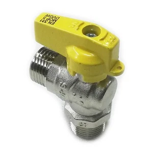 Valvola sfera rubinetto gas MM leva corta da 1/2" - Foto 1 di 2