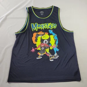 Space Jam Shirt Monstars Mens XXL Black Tank Top Basketball Singlet Jersey - Picture 1 of 6