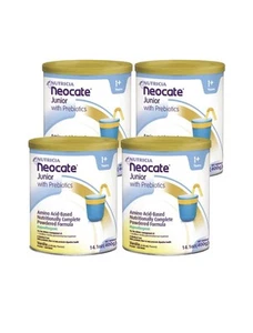 4 cans NEOCATE Junior Jr Vanilla Hypoallergenic Formula 14.1oz Exp 05/26+ - Picture 1 of 1