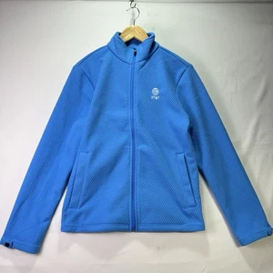 AT&T Uniform Fleecejacke blau Waben Reißverschluss Arbeitskleidung Größe S - Bild 1 von 7
