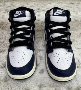 Nike Air Jordan 1 Retro High OG TD White Navy FD1413-401 Size 8C EUC - Picture 1 of 10