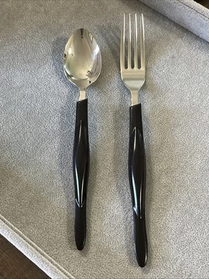 CUTCO Stainless CUE1 Brown Black Handle USA Silverware YOUR CHOICE Flatware EUC - Image 1 of 2