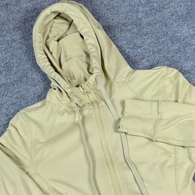 Chaqueta deportiva con cremallera completa para mujer sudadera con capucha mediana agujeros para el pulgar cremallera bolsillo ropa deportiva Foto 1 de 4