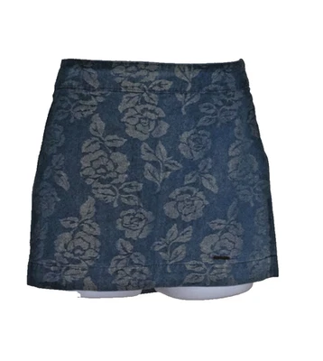 Minifalda estilo Y2K Abercrombie & Fitch con forro floral brillante talla 6 Foto 1 de 4