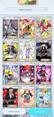Pokemon TCG Pocket Account Level 57.  Full Art OAK SABRINA UND ZYRUS 35K Karten - Bild 1 von 4
