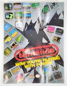 Vintage Nintendo NES Now Your Playing With Power Poster 11,5 x 15,5" - Bild 1 von 4