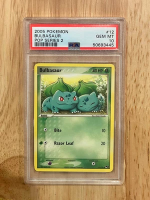 PSA 10 Bulbasaur Pop Series 2 Promo Pokemon 2005 Mint Rare - Image 1 of 2