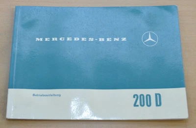 Mercedes Benz W110 Heckflosse 200 D Motor OM 621 VIII Betriebsanleitung 1965 - Image 1 of 2