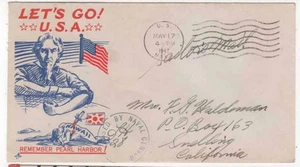(3) 1942 Segunda Guerra Mundial CUBIERTAS/SOBRES EE. UU. ASTORIA TÍO SAM- ¡VAMOS! USA PEARL HARBOR - Imagen 1 de 9