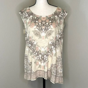 Lucky Brand Erdtöne neu ohne Etikett Large ärmelloses Top - Bild 1 von 4