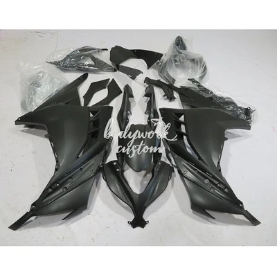Matte Black Fairing Kit Bodywork Frame For Kawasaki Ninja 300 2013-2017 EX300 - Image 1 of 4