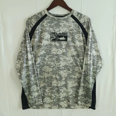 Camisa Pelágica Talla XL Deporte Pesca Exterior Manga Larga Camuflaje Poliéster Foto 1 de 4