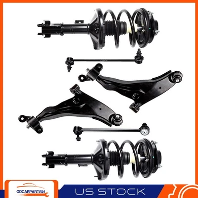 For Dodge Stratus Mitsubishi Eclipse 02-05 6pc Front Strut Lower Control Arm Kit - Image 1 of 4
