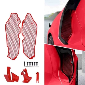 CNC Aluminum Side Intake Mesh Grille Insert For Corvette C8 Z51 2020-2024 2025 - Picture 1 of 13