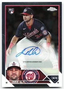 🔥 2023 Topps Chrome Update #AC-JAL Jake Alu Autographs - Imagen 1 de 2