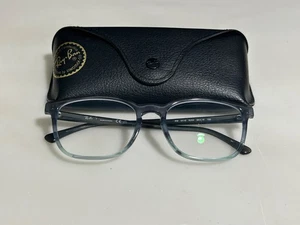 Ray Ban Eyeglasses 5418 8254 56-19 150 STRIPED GRAY GRADIENT BLUE Gently used - Picture 1 of 13