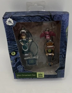 Disney Parks Haunted Mansion Mini Ornament 4er Set Dienstmädchen Wasserspeier Uhr Grab Neu - Bild 1 von 9