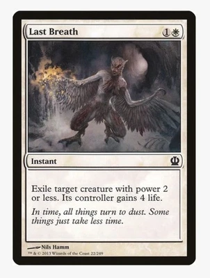 Last Breath | THS | Pauper Staple Exile Removal | MTG Control | Lightly Played - Image 1 of 3