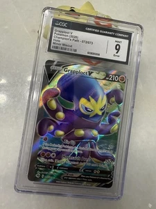 MISCUT ERROR 💫 Pokemon SWSH Champion's Path Full Art Grapploct V CGC 9 MUST SEE - Picture 1 of 3