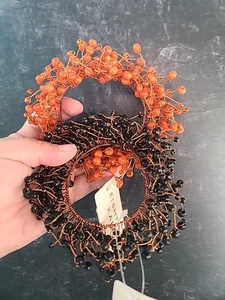E18HTEEN KARAT Beaded Candle Ring Wreath Set - Picture 1 of 10