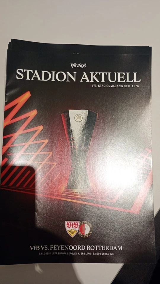 Official PROGRAMM Stuttgart  v FC  Feyenoord 06.11.25 Europa league - Bild 1 von 1