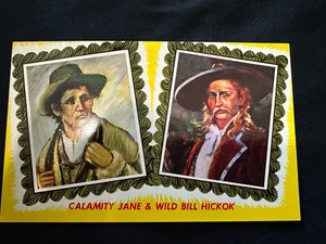 Vintage Postkarte Calamity Jane und Wild Bill Hickok Deadwood, South Dakota - Bild 1 von 2