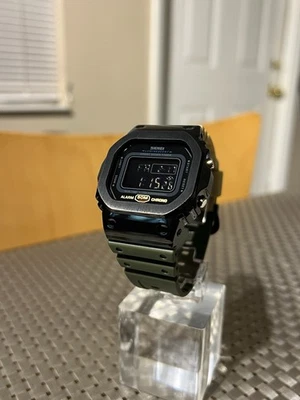 Gshock DW5600 Mod Custom Skmei Watch Green / Khaki Black Bezel & Travel Case - Image 1 of 4