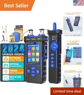 Network Cable Tester with 7 Wavelengths Optical Power Meter, Ethernet Tester ... - Image 1 of 4