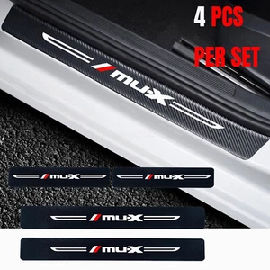 For Isuzu Mux Car Door Plate Sill Scuff Anti Scratch Decal Sticker Protector 4PC - Picture 1 of 4