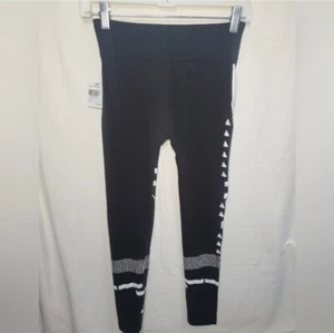 Leggings con booty lift Oppa bianco e nero taglia S/M nuovi con etichetta - Foto 1 di 12