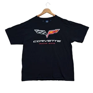 JH Design 2005-2013 Corvette GM American Revolution Racing Black Tee T-Shirt XL - Picture 1 of 4