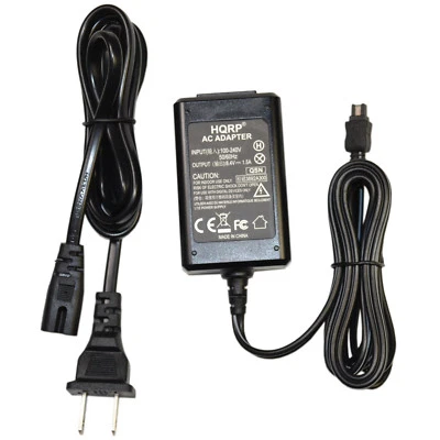 Adaptador de CA HQRP para Sony Handycam DCR-DVD103 DCR-DVD105 DCR-DVD103E DCR-DVD105E Foto 1 de 4