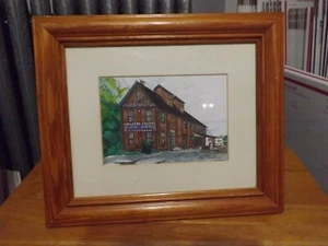 Framed signed watercolor 1997 Purina Chows artist Jean C Castelli ? 12.5 x 10.5 - Picture 1 of 6