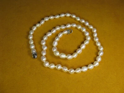 珍珠项链 BARBARA BIXBY 白色 HE SS 银色礼品设计师 — 第 1/2 张图片