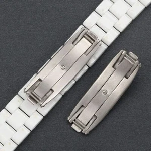 7mm 9mm For J12 Ceramic Watchband Strap Butterfly Folding Clasp Buckle - Picture 1 of 13