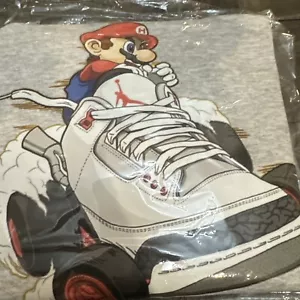 Jordan 4 Tshirt Mario Cart Men’s Size Large Brand New !!!! - Picture 1 of 10