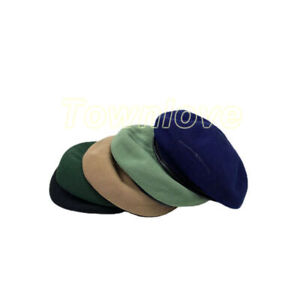 Men Mesh Army Beret Military Style Hat Adjustable Artist Cap Fancy Dress