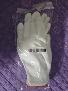 Supreme Gardening Gloves White One Size OS Rubberized FW20A60 Brand New - Picture 1 of 2