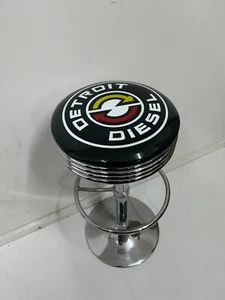 DETROIT DIESEL (NEW DESIGN) RARE PREMIUM BAR STOOL ADJUSTABLE HEIGHT - Picture 1 of 8