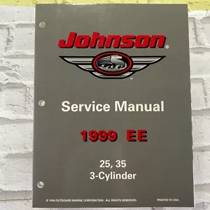 OMC Johnson EE 25 35 1999 3 cilindros manual de servicio P/N 787029 - Imagen 1 de 11