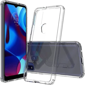Case Clear Slim Phone Cover/Screen Protector For Motorola Moto G Pure/Power/Fast - Picture 1 of 29