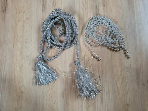 Dekoration Weihnachtsschmuck silber Kette Girlande Kordel - Bild 1 von 2