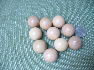  24 Hardwood Unfinished Wood 1" Balls Lot Dolls Bears Toys Crafts 25 mm  WB#1 - Picture 1 of 4